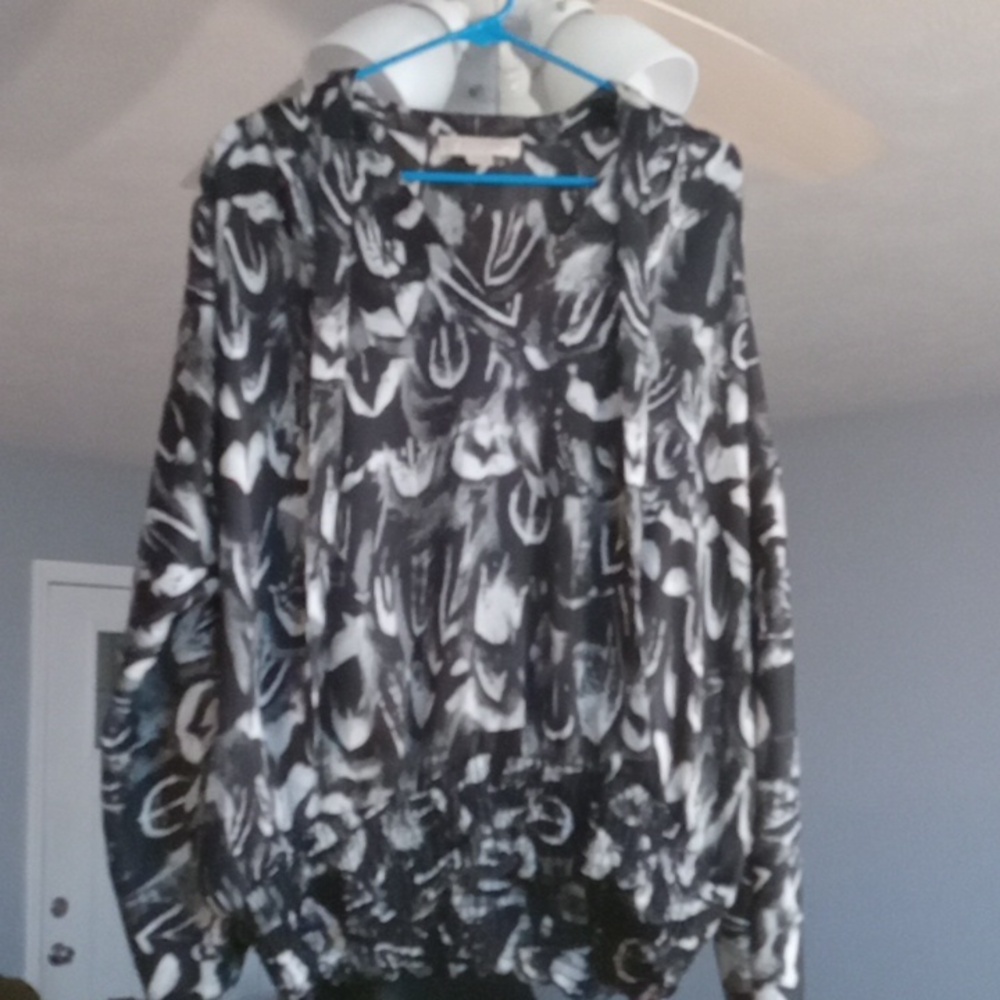 Banded dress blouse